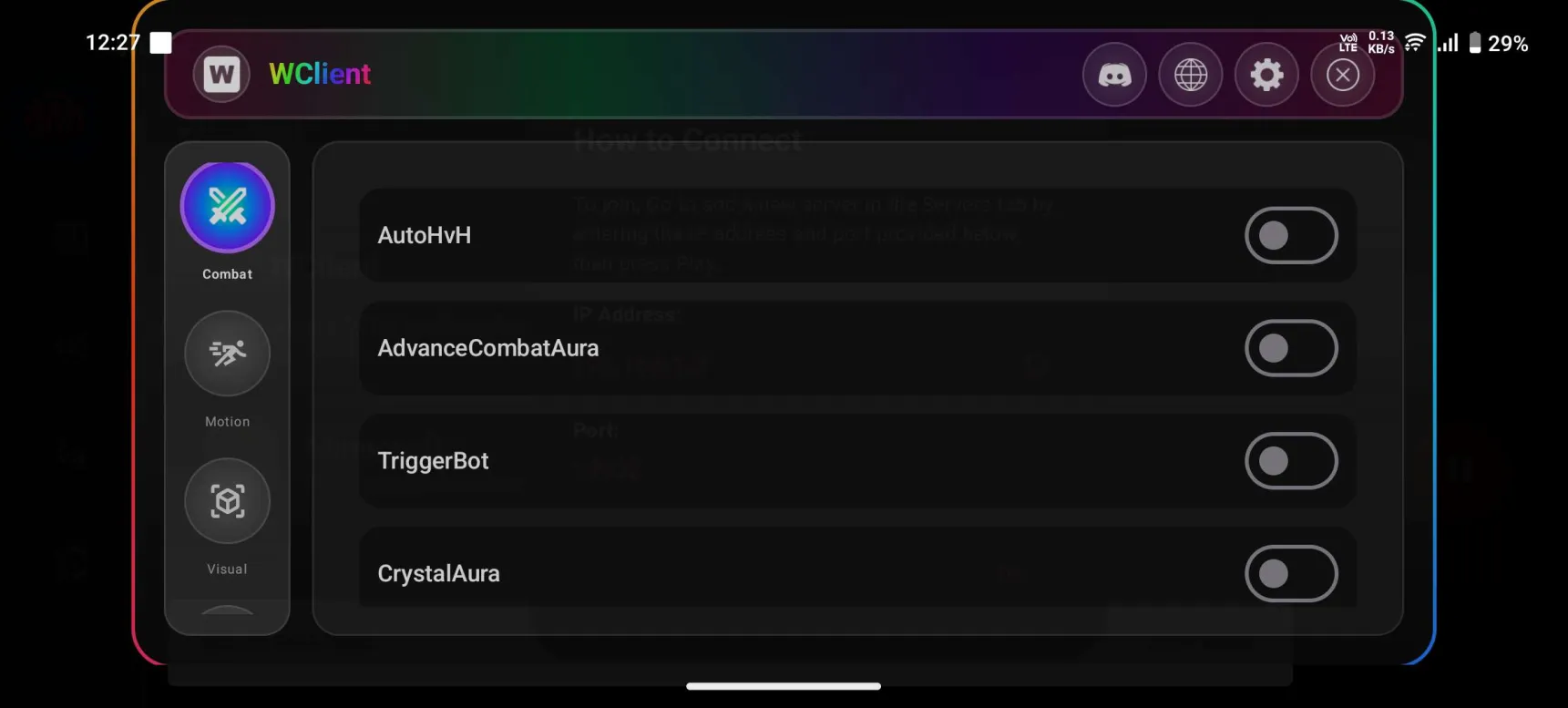 WClient Screenshot 1