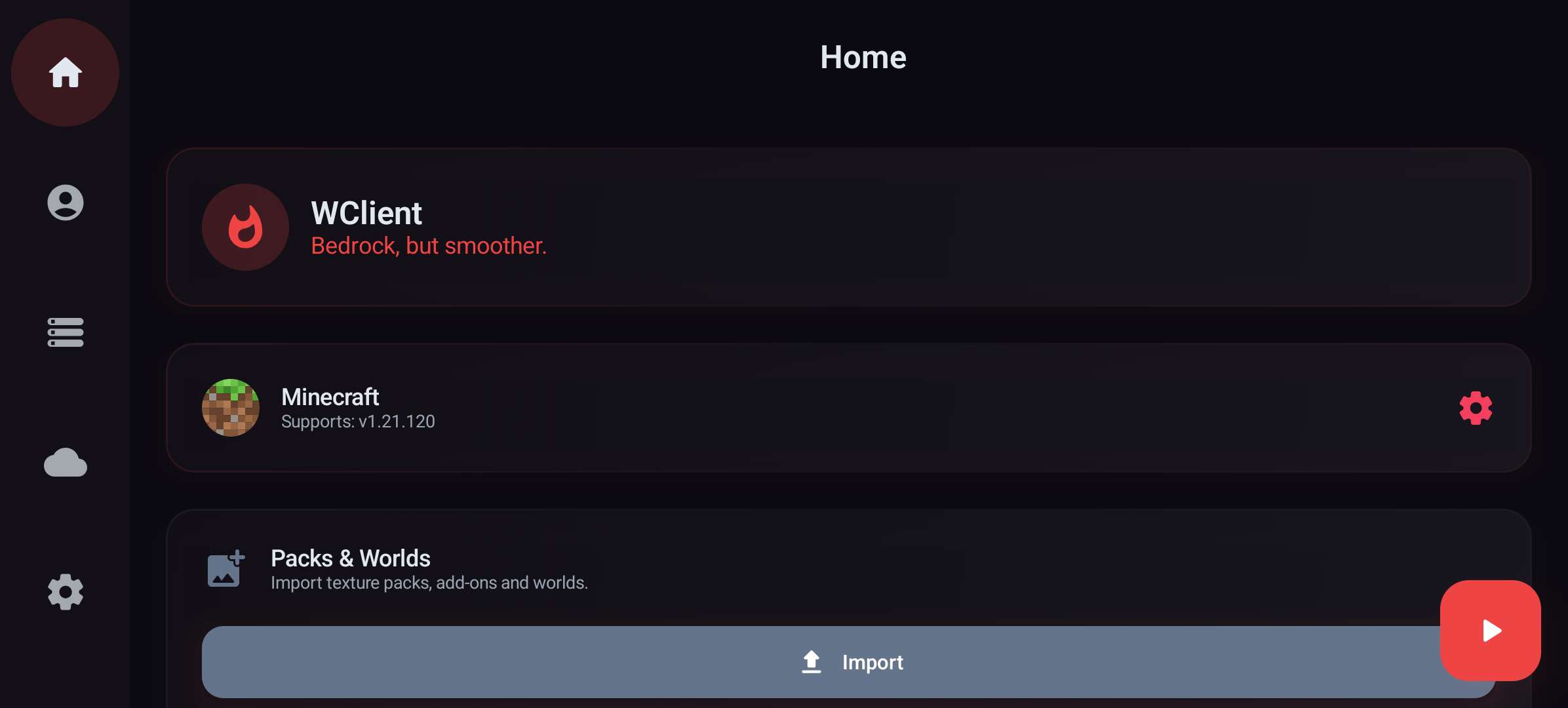 WClient Screenshot 1