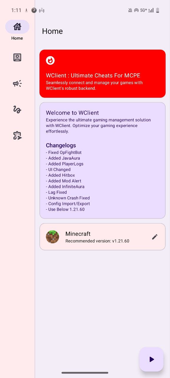 WClient Screenshot 1