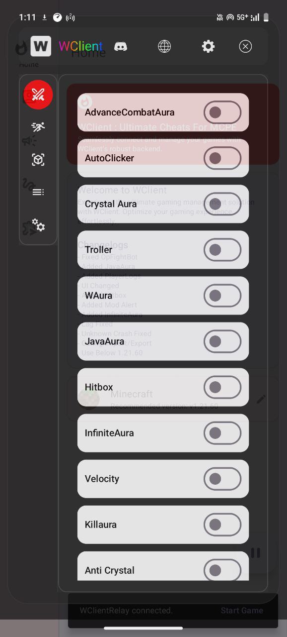 WClient Screenshot 2